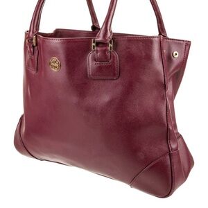 Tory Burch Burgundy Tote Bag